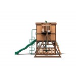 Complex Loc de Joaca din cedru SkyFORT ELITE Master- Centru cu tobogan si 3 nivele - Backyard Discovery